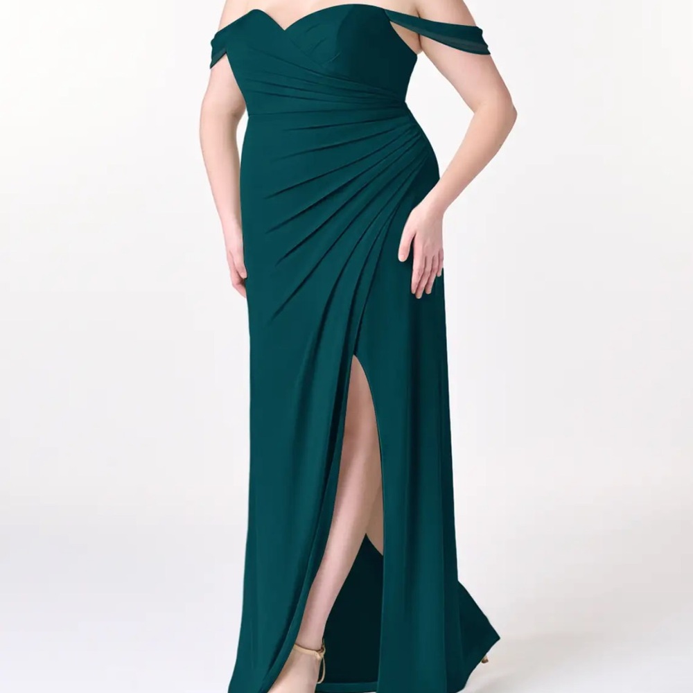 Azazie Tessa Gown in the colour Pine - Never worn, just tried on.